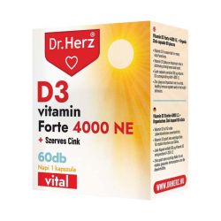 Dr. Herz D3-vitamin 4000 NE + szerves cink - 60 db